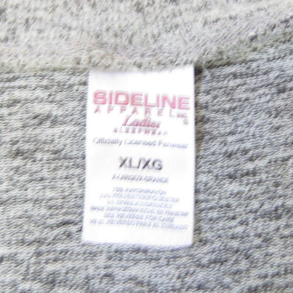 Sideline Apparel Notre Dame Fightin Irish Soft Sleep Shirt Gray XL EUC - Picture 8 of 8